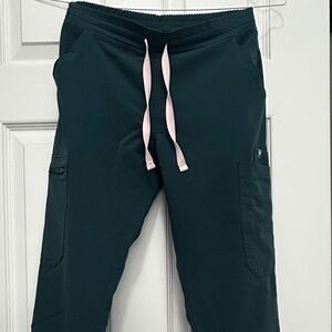 FIGS Women's Yola Skinny Scrub Pants Caribbean Blue XXS